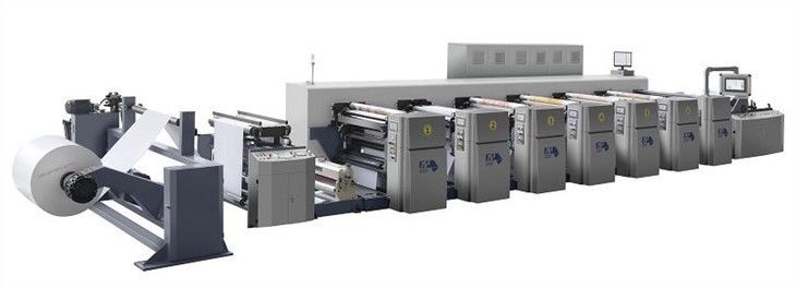 Máquina de Impressão Flexo de Papel de Embalagem para Hambúrgueres com Servo motor