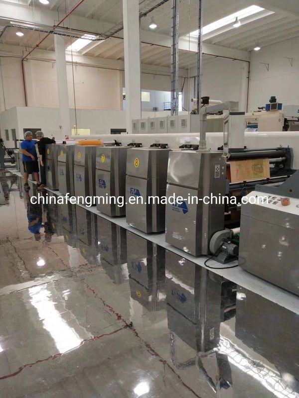 Máquina de Impressão de Bolsa/Copa de Papel Flexografia de Alta Velocidade de 1350 mm com 8 cores e CE ISO9001