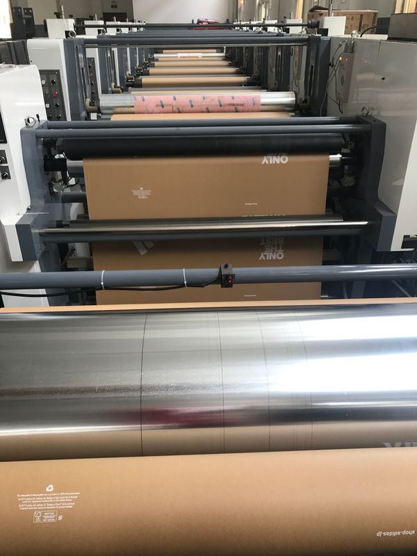 Máquina de impressão flexográfica multicolor de alta velocidade com engrenagem de 1/8cp