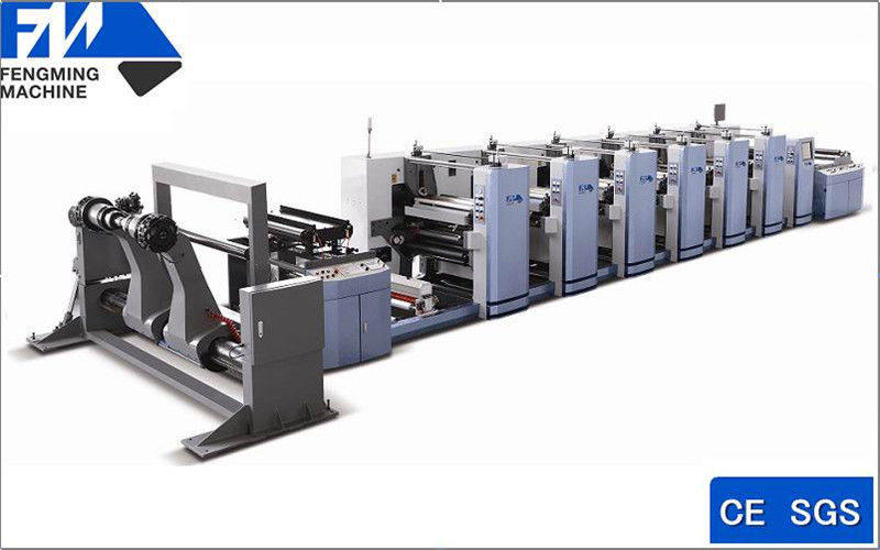 Máquina de impressão flexográfica de alta velocidade de 1830 mm para papel cartão 150 m/min Velocidade de impressão