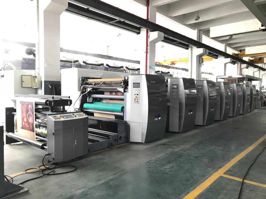 Impressora flexopapel Kraft totalmente automática com tinta à base de água de 6 cores tipo pétala