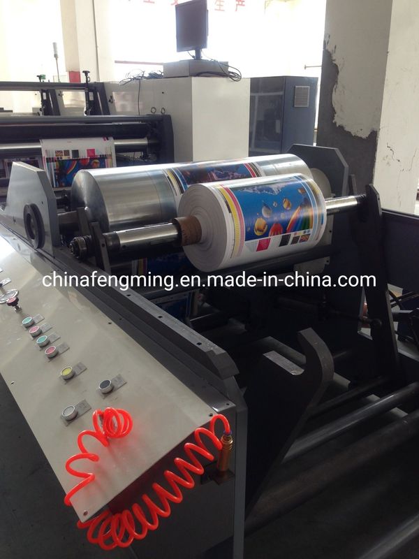 Estrutura do tipo de unidade da Fengming FM-A650-1320 Máquina de impressão Flexo Press para impressão