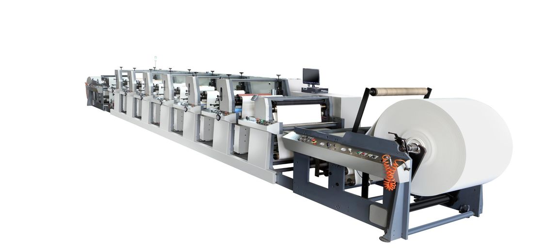 Fornecimento de energia 380V 3pH 50Hz Fengming Six Color Unit Type Paper Flexo Printing Machine