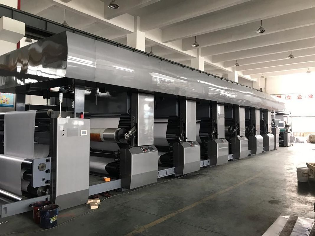 Máquina de impressão flexível de cartão de papel de gama larga com fonte de alimentação 380V 3pH 50Hz e 7 cores