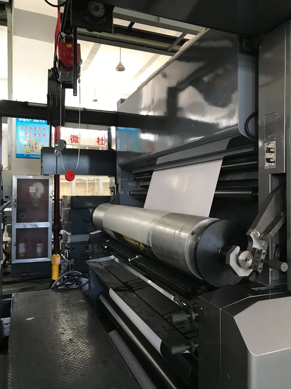 Máquina de impressão flexível de cartão de papel de gama larga com fonte de alimentação 380V 3pH 50Hz e 7 cores