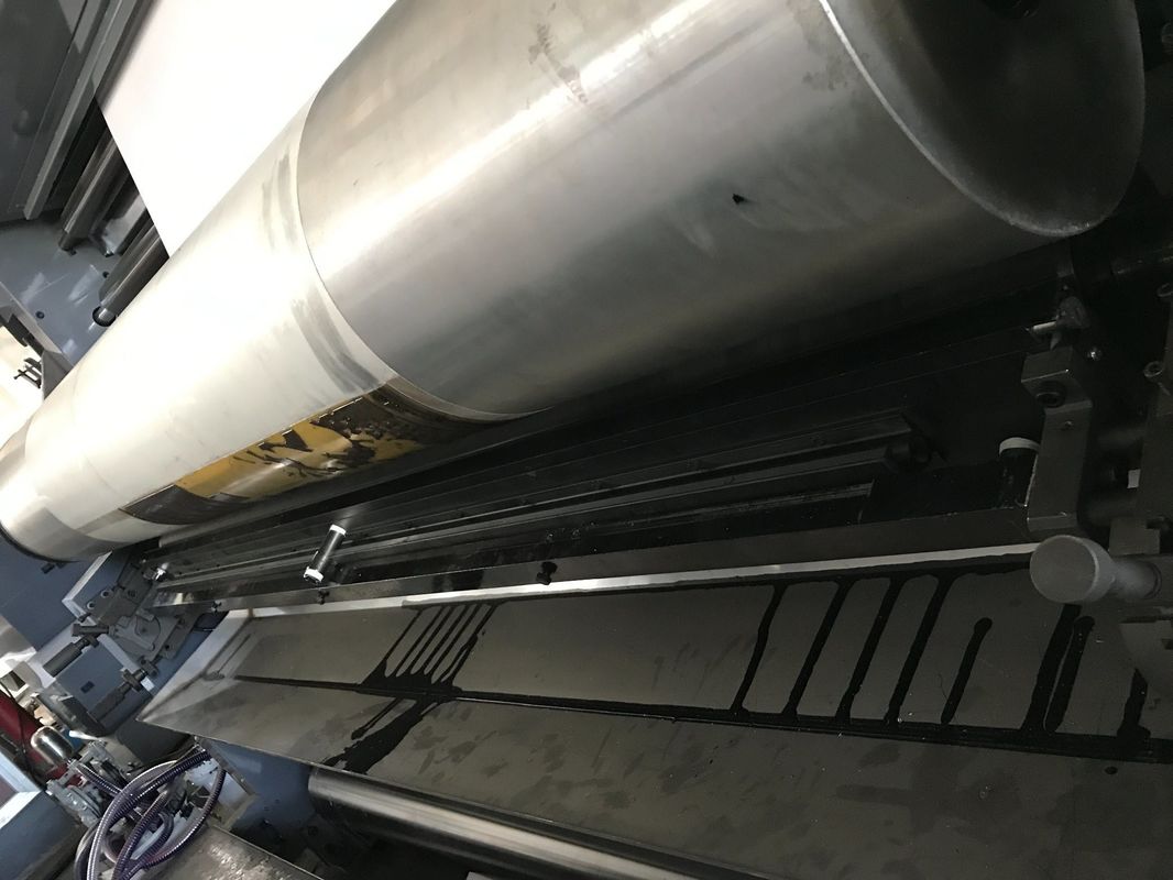 Máquina de impressão flexível de cartão de papel de gama larga com fonte de alimentação 380V 3pH 50Hz e 7 cores