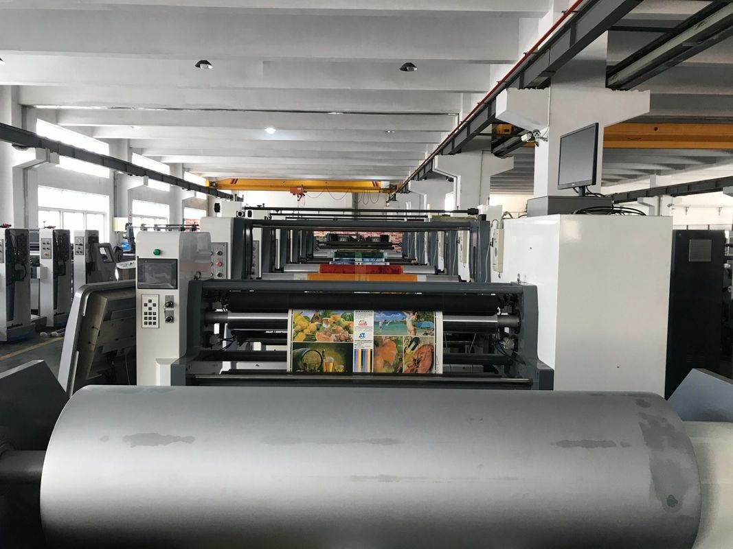 Máquina de impressão dupla de flexografia revestida em PE com diâmetro de rolos de 100 mm e secador UV IR