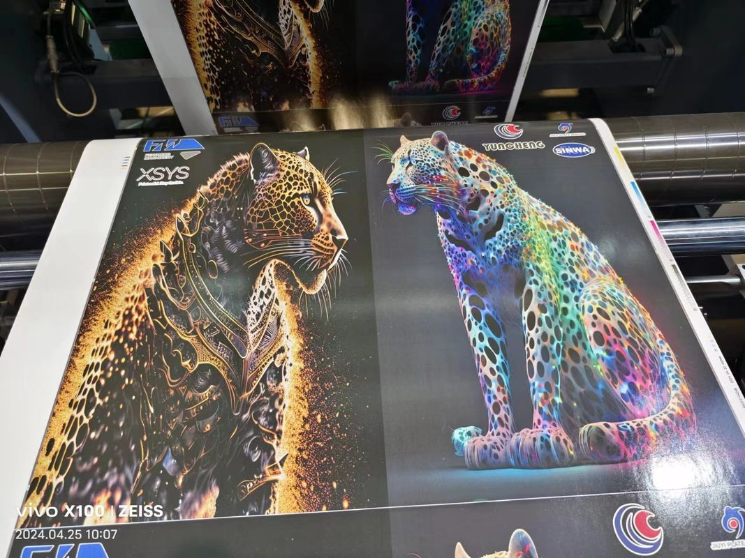 Máquina de impressão flexo de mangas com controlador automático de freio de pó magnético