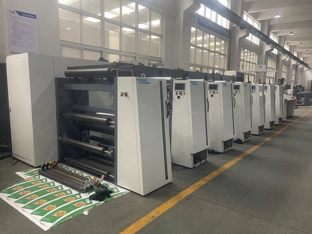 Máquina de impressão flexográfica de bolsas de papel e caixas de mangas com largura máxima de impressão de 630 mm