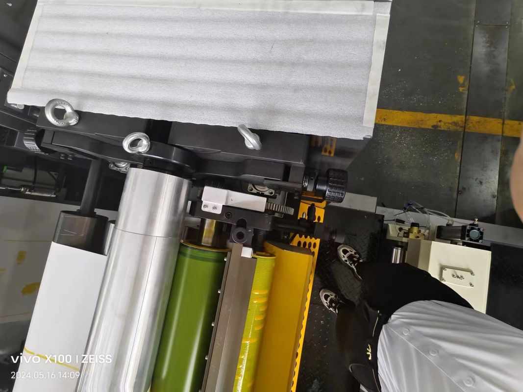 4 cores Máquina de impressão flexográfica de alta velocidade de rolha para rolha Máquina de impressão flexográfica Flexográfica