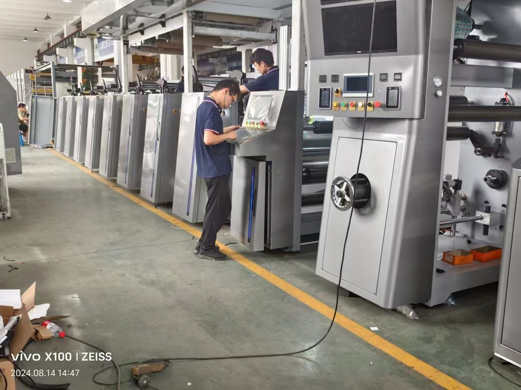 Máquina automática de impressão flexoplástica Tipo de unidade de etiqueta de papel e película de plástico Máquina de impressão flexoplástica