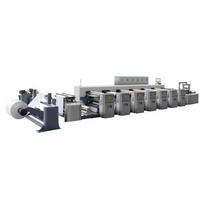 Máquina de impressão flexográfica de tinta à base de água ou tinta UV para materiais de papel