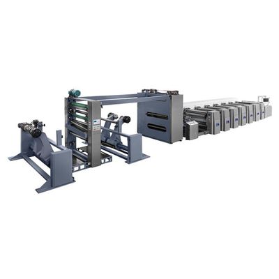 Máquina de impressão a cores FM-CS série 2/4/6/8 com grande capacidade de rebobinagem/desdobramento