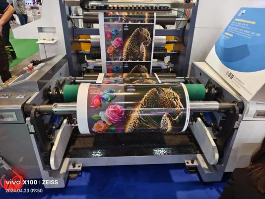 Impressão de etiquetas adesivas de alta qualidade com máquina de impressão Flexo tipo manga
