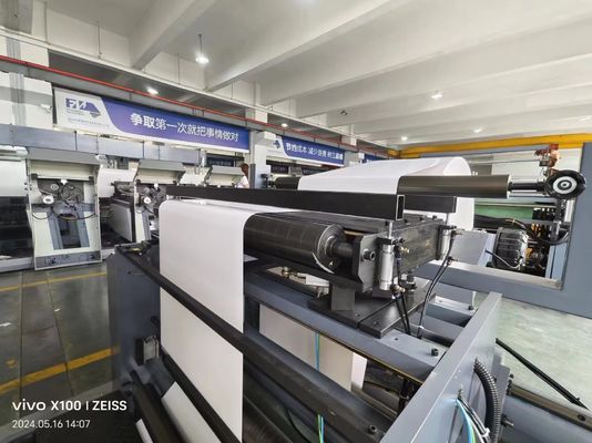 Máquina de Impressão Flexo de Largura Multicolor de Alta Velocidade para Papel, Película, Saco de Plástico, Não Tecido